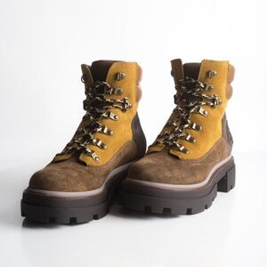Tory Burch Womens Brown Suede Miller Lug Hiker Boots US 9 EU 39 New w Box